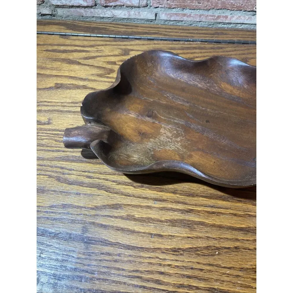 Leaf shape Bowl Woods of Hawaii Monkey Pod Honolulu's Finest at Waikiki 10
